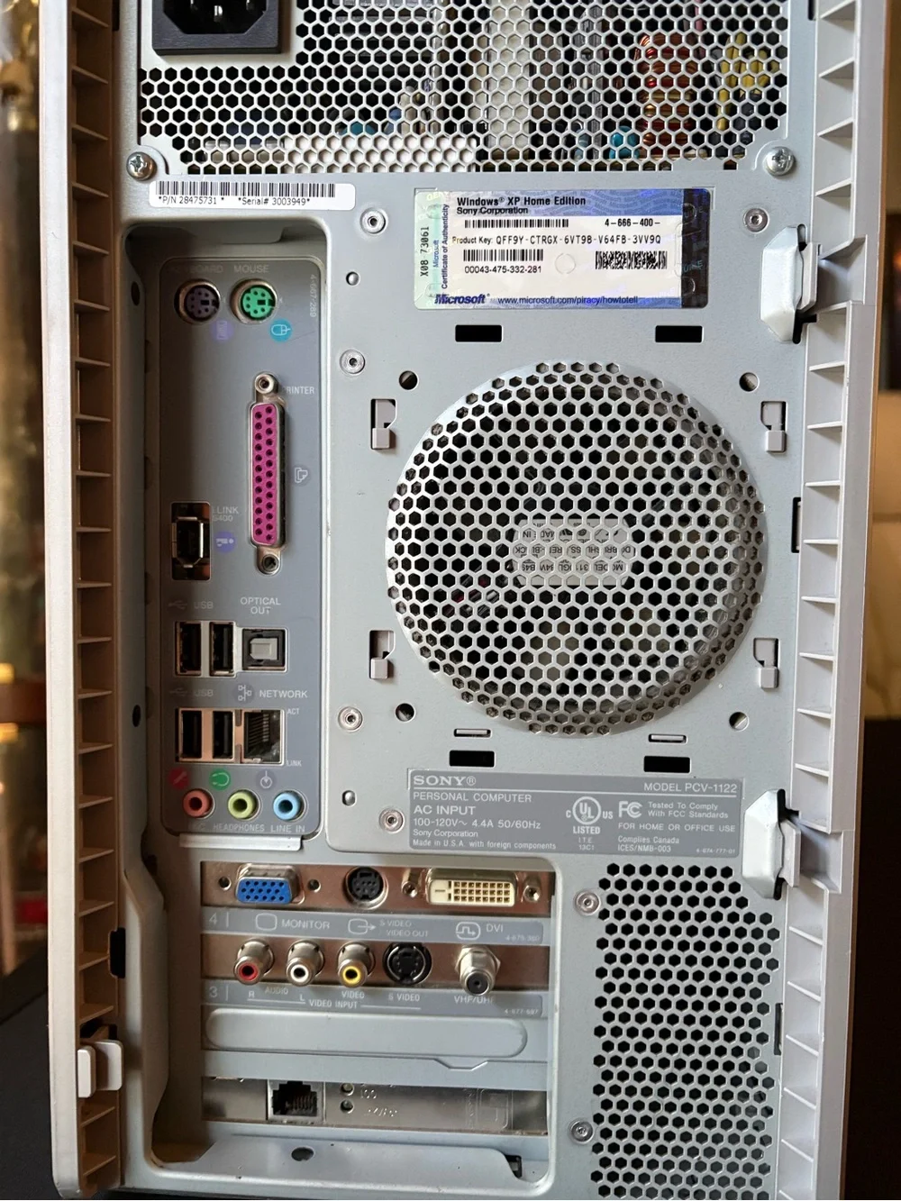 Sony Vaio PCV-RZ Intel Pentium 4 2.80GHz 512MB NO HDD
